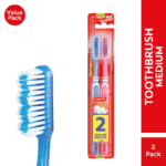 Colgate Double Action Medium Toothbrush 2pk