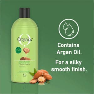 Organics Silky Smooth Argan Oil Hair Smoothing Conditioner 1000ml