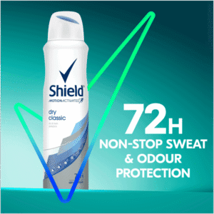 Shield Women Dry Classic Antiperspirant Deodorant Body Spray 150ml