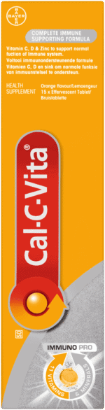 Cal-c-vita Orange Flavour Immuno Pro Effervescent Tablets 15pk