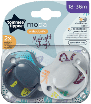 Tommee Tippee 18-36 Months Moda Soothers 2s