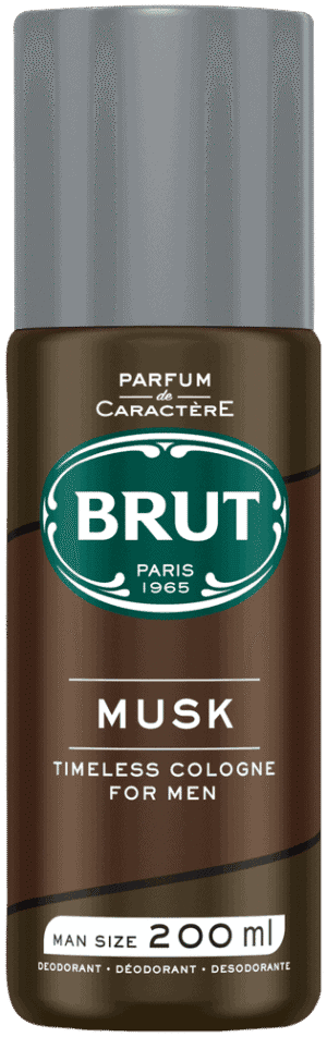 BRUT Musk Aerosol Deodorant Body Spray 200ml