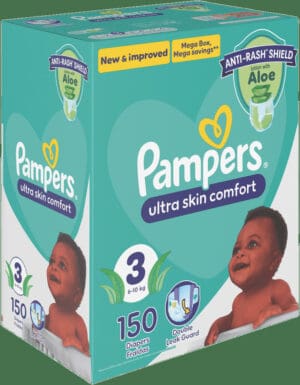 Pampers Size 3 Disposable Nappies 150pk