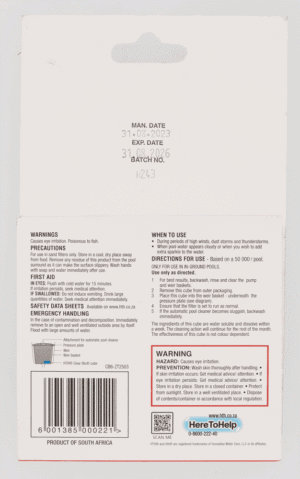 HTH Clear Blu Water Clarifier 1s