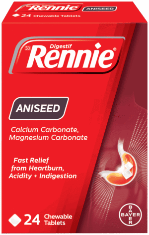 Rennie Aniseed Heartburn & Indigestion Chewable Tablets 24pk