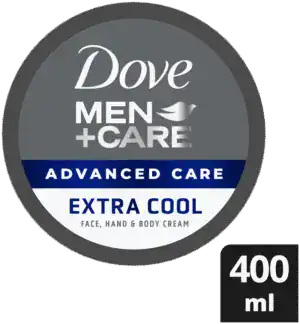 Dove Men+Care Hand and Body Cream, Advanced Care Extra Cool Face 400ml