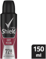 Shield Men Dry Musk Anti-Perspirant Deodorant Spray 150ml