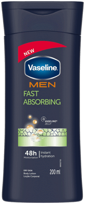 Vaseline Men Fast Absorbing Moisturising Body Lotion 200ml