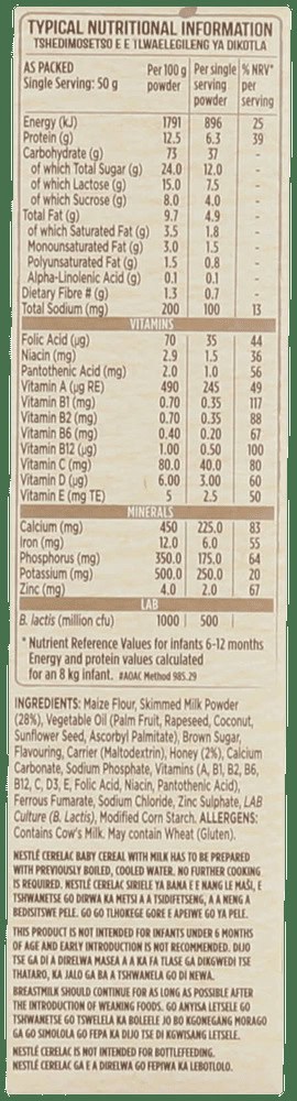 Nestlé Cerelac Honey Baby Cereal with Milk 250g