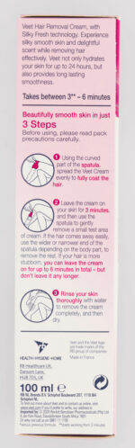 Veet Silky Fresh Normal Skin Body & Legs Hair Removal Cream 100ml