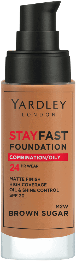 Yardley Stayfast Brown Sugar SPF 20 24HR Foundation 30ml