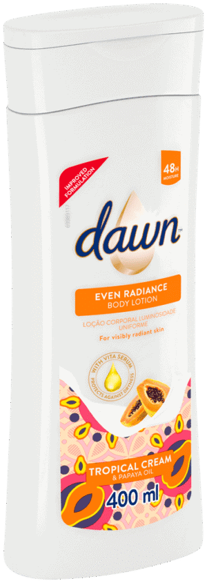 Dawn Tropical Cream and Papaya Oil Even Radiance Body Lotion 400ml