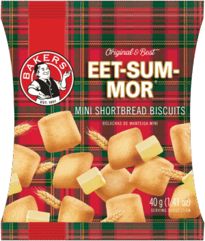 Bakers Eet-Sum-Mor Mini Shortbread Biscuits 40g