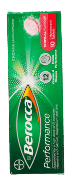 Berocca Performance Tropical Flavour Effervescent Tablets 10pk