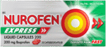 Nurofen Express 200mg Pain Relief Liquid Capsules 20s
