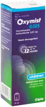Oxymist 0.025 Metered Nasal Spray for Children 10ml