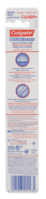 Colgate Double Action Medium Toothbrush 2pk