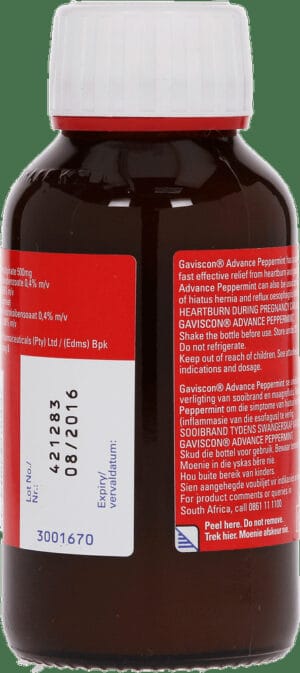 Gaviscon Advance Peppermint Antacid Liquid 200ml