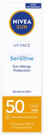 Nivea SUN UV Face SPF50 Sensitive Sun Allergy Protection Cream 50ml