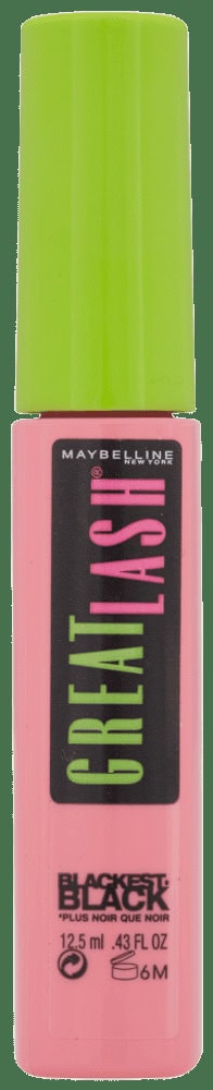 Maybelline Great Lash Blackest Black Washable Mascara 12.5ml