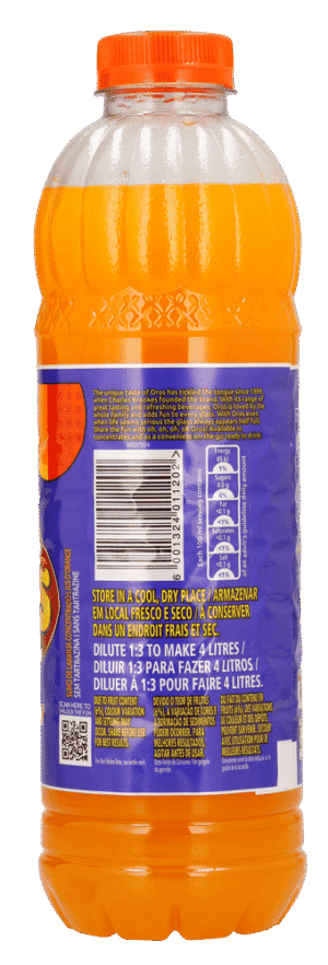 Brookes Oros Orange Squash 1L