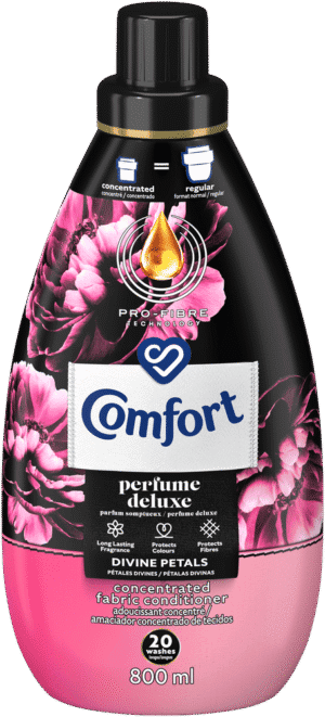 Comfort Perfume Deluxe Divine Petals Laundry Fabric Softener 800ml
