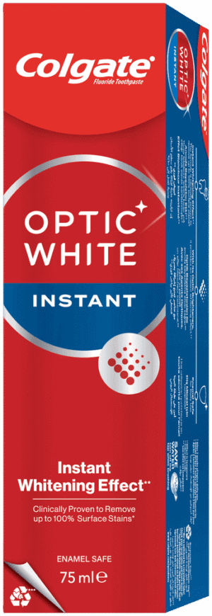 Colgate Optic White Instant Fluoride Toothpaste 75ml