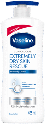 Vaseline Clinical Care Extremely Dry Skin Rescue Fragrance Free Body Lotion 625ml
