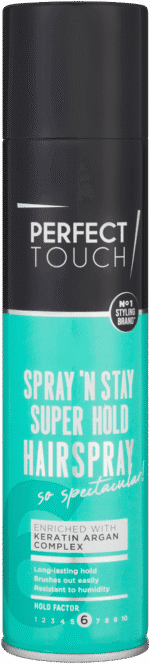 Perfect Touch Spray 'n Stay Super Hold Hairspray 250ml