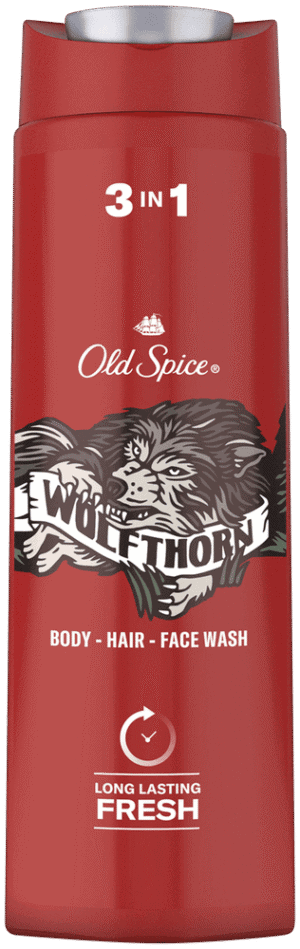 image-0 Old Spice Wolfthorn 3-in-1 Body, Hair & Face Wash 400ml