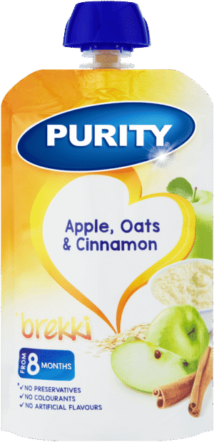 image-0 Purity From 8 Months Apple, Oats & Cinnamon Brekki 110ml