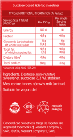 Canderel Low Kilojoule Sweetener Tablets Refill 600pk