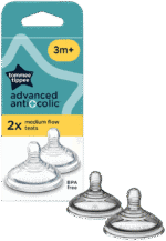 Tommee Tippee Closer to Nature Advanced Anti-Colic Medium Flow Teat 2pk