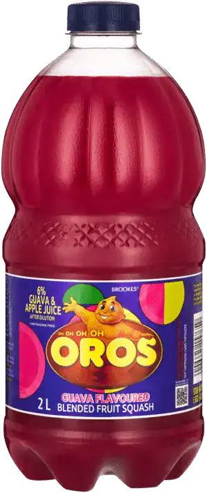 Brookes Oros Guava Flavoured Blended Fruit Squash 2L