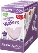 Kiddylicious Blueberry Rice Wafers 5 x 4g