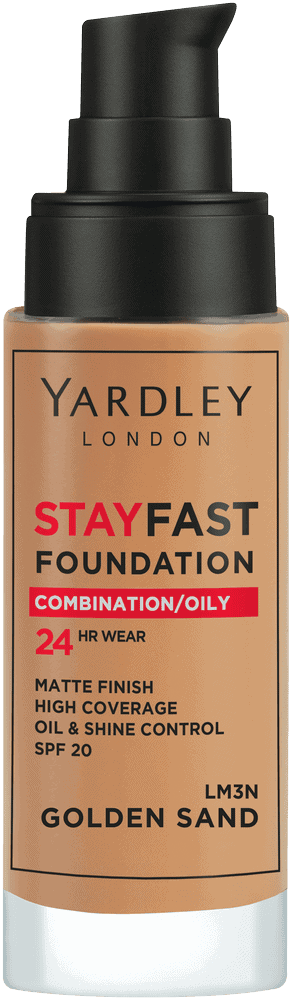 Yardley Stayfast Golden Sand SPF 20 24HR Foundation 30ml