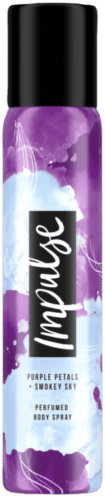 Impulse Purple Petals and Smokey Sky Aerosol Deodorant Body Spray 90ml