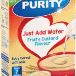 Purity From 7 Months Fruity Custard Flavour Baby Cereal with Milk 450g