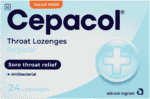 Cepacol Regular Throat Lozenges 24pk