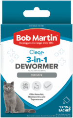 Bob Martin Clear Plus 3-in-1 Dewormer for Cats 10g