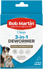 Bob Martin Clear Plus 3-in-1 Dewormer Powder for Dogs 15g
