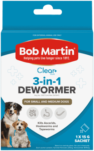 Bob Martin Clear Plus 3-in-1 Dewormer Powder for Dogs 15g
