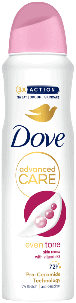 image-0 Dove Eventone Even Tone Skin Renew Anti-Perspirant Deodorant Body Spray 150ml