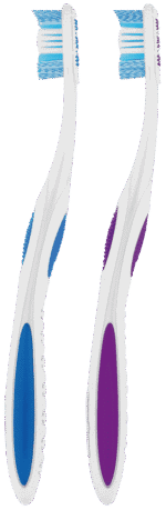 Colgate 360° Medium Optic White Toothbrush 2pk