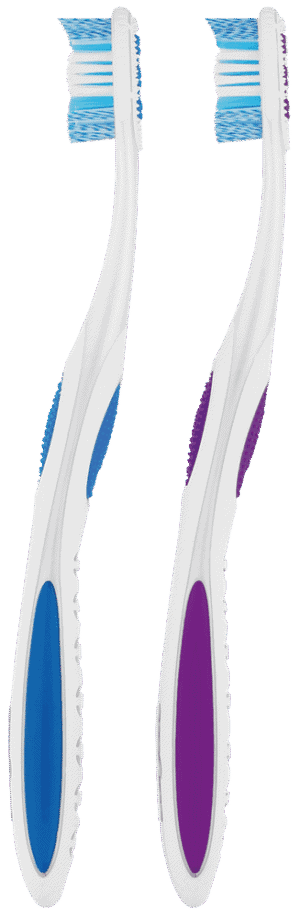 Colgate 360° Medium Optic White Toothbrush 2pk