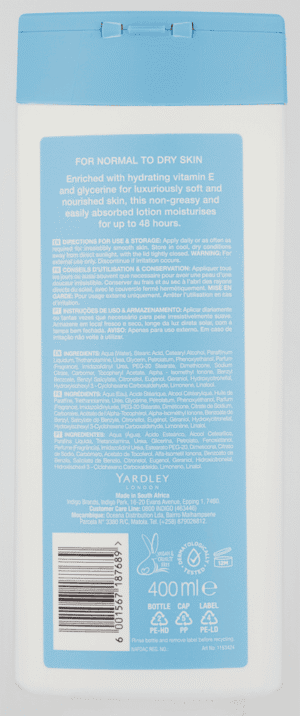 Yardley Lace Fine Fragranced Body Lotion 400ml