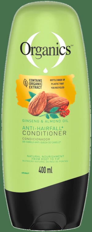 Organics Ginseng and Almond Oil Anti Hair Loss Conditioner 400ml