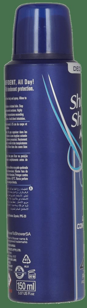 Shower To Shower Men Cool Confidence Deodorant Spray 150ml