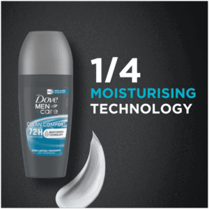 Dove Men+care Clean Comfort Antiperspirant Roll-On Deodorant 50ml