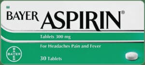 Aspirin Asprin 300mg Pain & Fever Relief Tablets 30pk